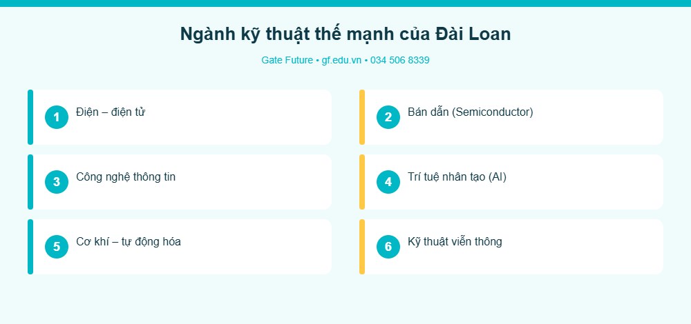 Các ngành kỹ thuật thế mạnh khi du học Đài Loan