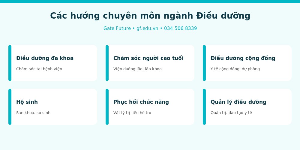 Các hướng chuyên môn ngành Điều dưỡng khi du học Đài Loan