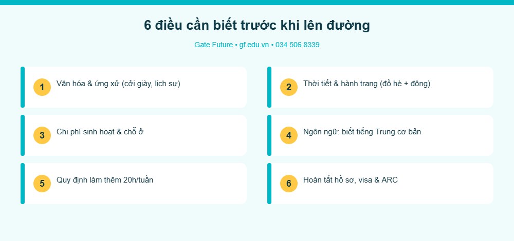 6 điều cần biết trước khi du học Đài Loan