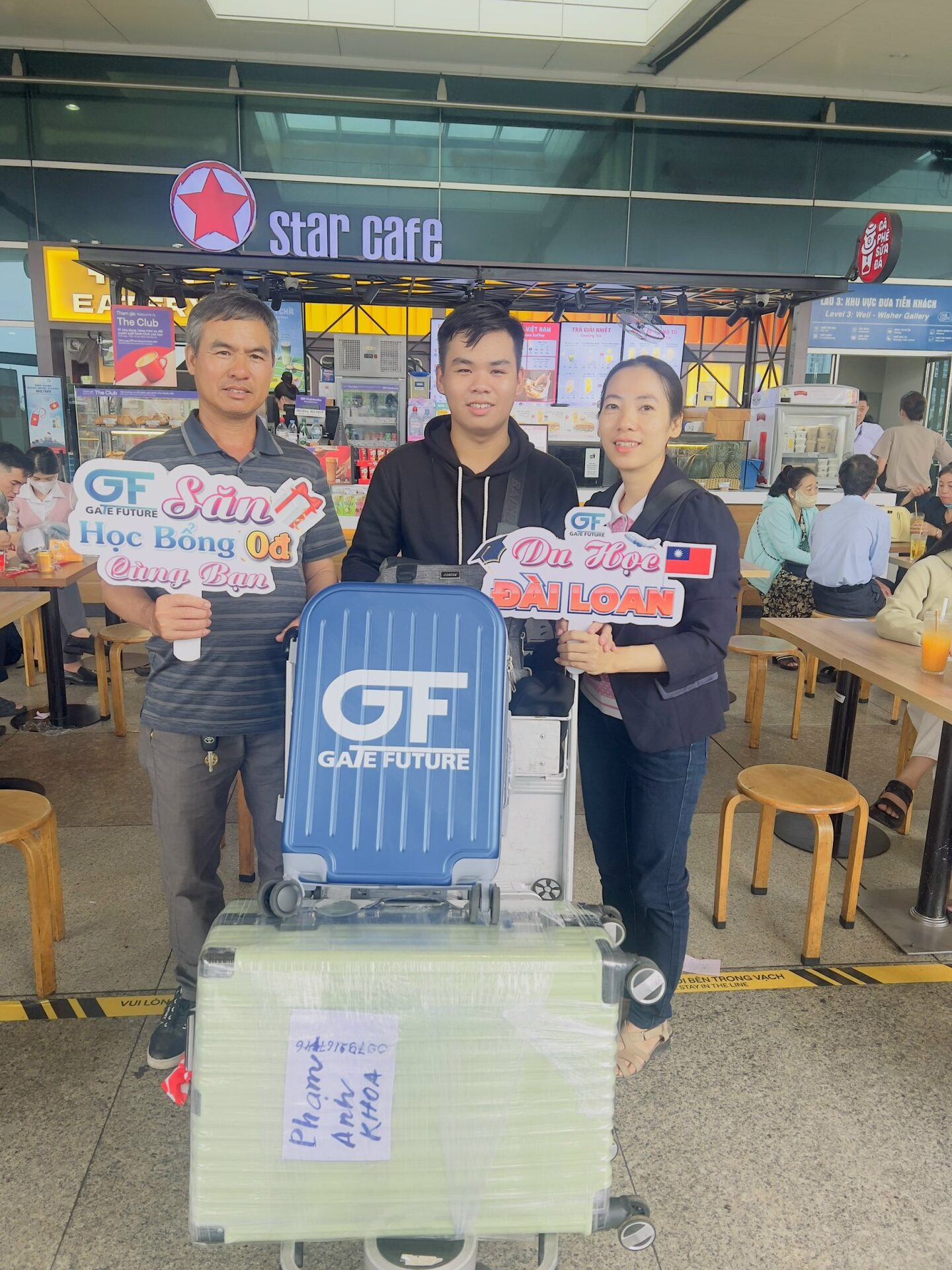 tien hv xuat canh san bay 004 Học viên Gate Future lên đường du học Đài Loan