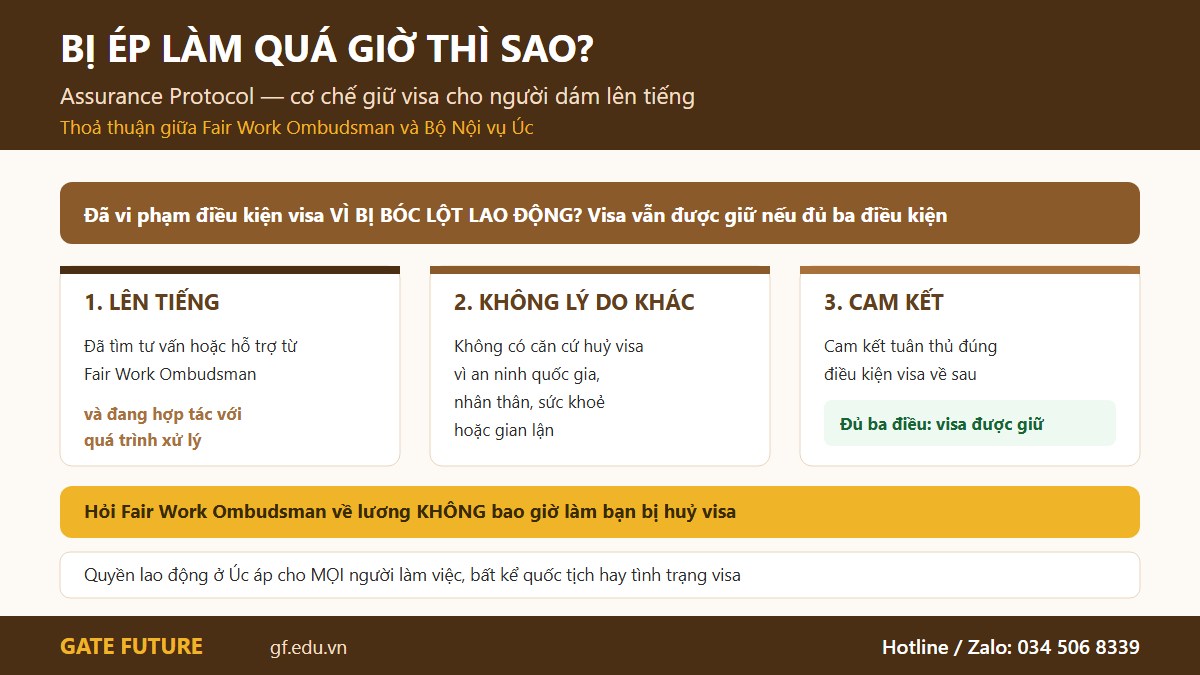 gf au lamthem 02 assurance Ba điều kiện của Assurance Protocol giúp du học sinh giữ visa khi bị bóc lột lao động