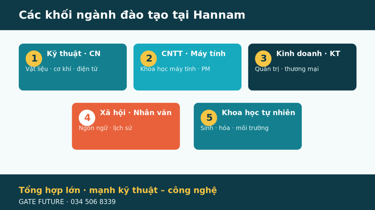 gf dai hoc hannam Các khối ngành đào tạo tại Đại học Hannam Hàn Quốc