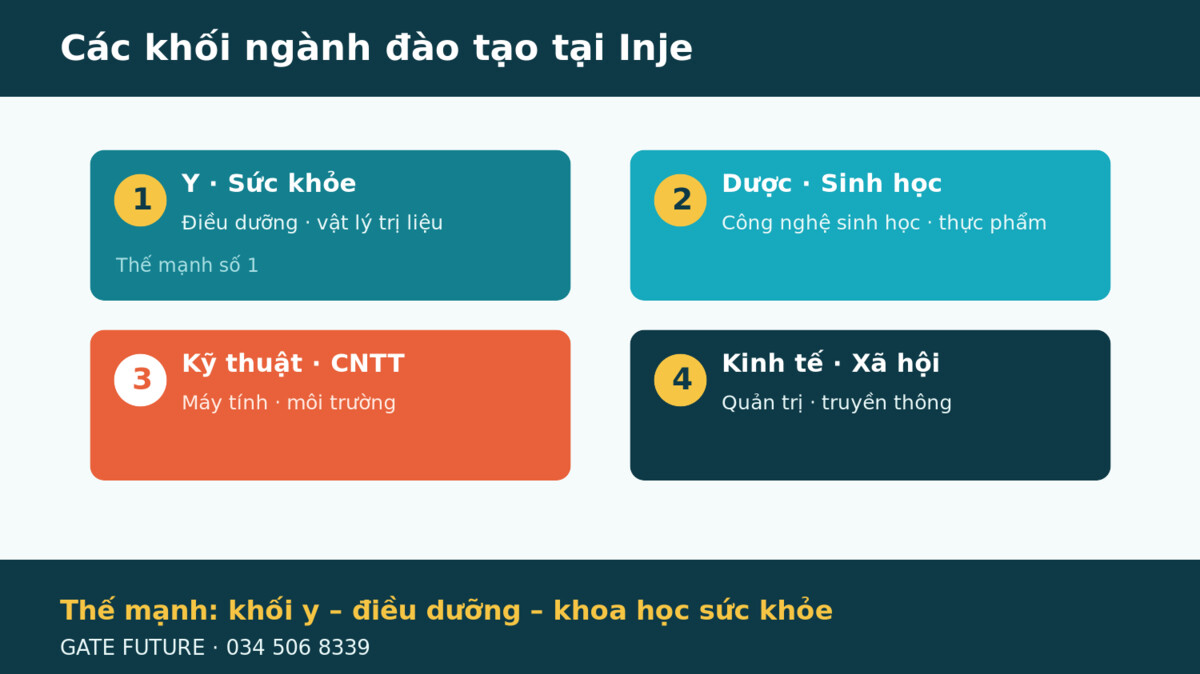 gf dai hoc inje Các khối ngành đào tạo tại Đại học Inje Hàn Quốc