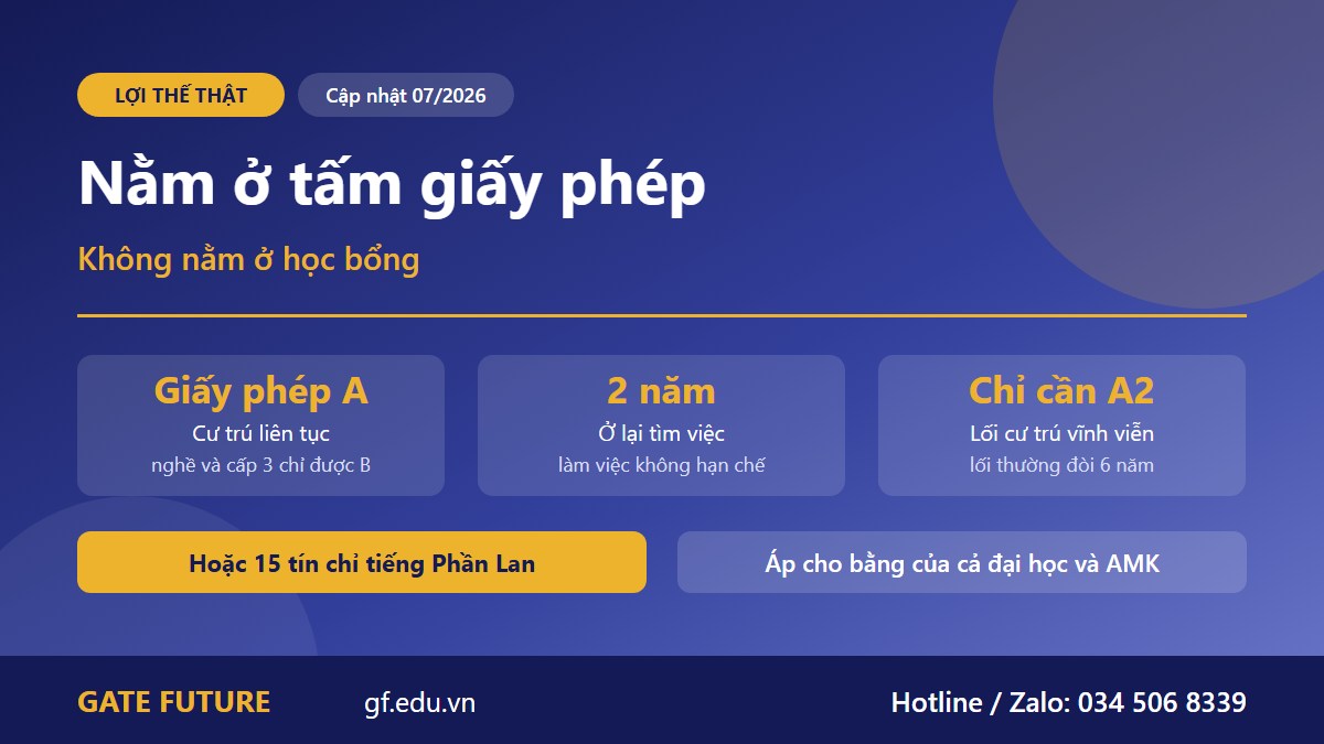 gf du hoc thac si phan lan giay phep Chuỗi giấy phép cư trú của người học thạc sĩ tại Phần Lan tới cư trú vĩnh viễn