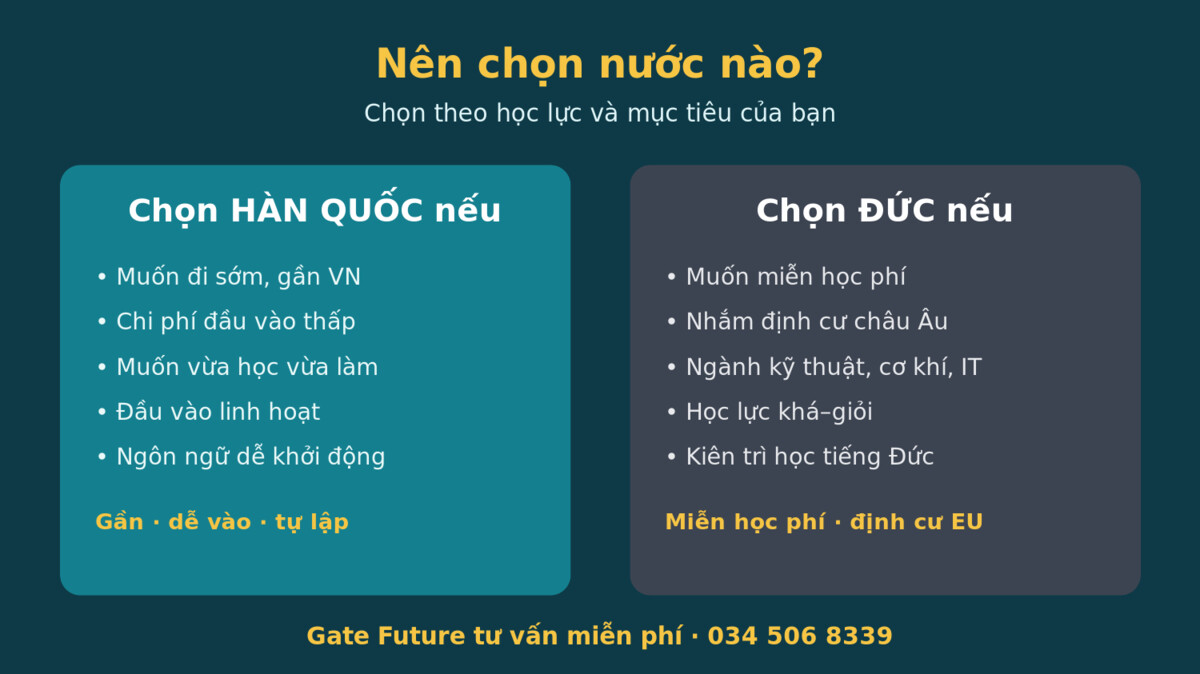 gf han duc e3 Nên chọn du học Hàn Quốc hay Đức theo mục tiêu