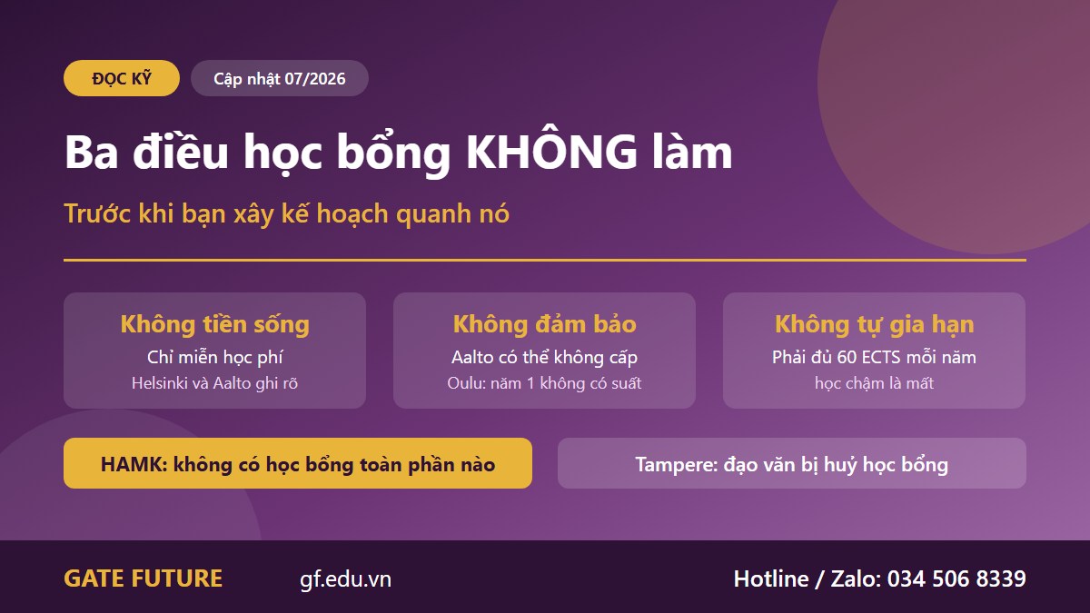 Ba điều học bổng du học Phần Lan không làm cho sinh viên quốc tế