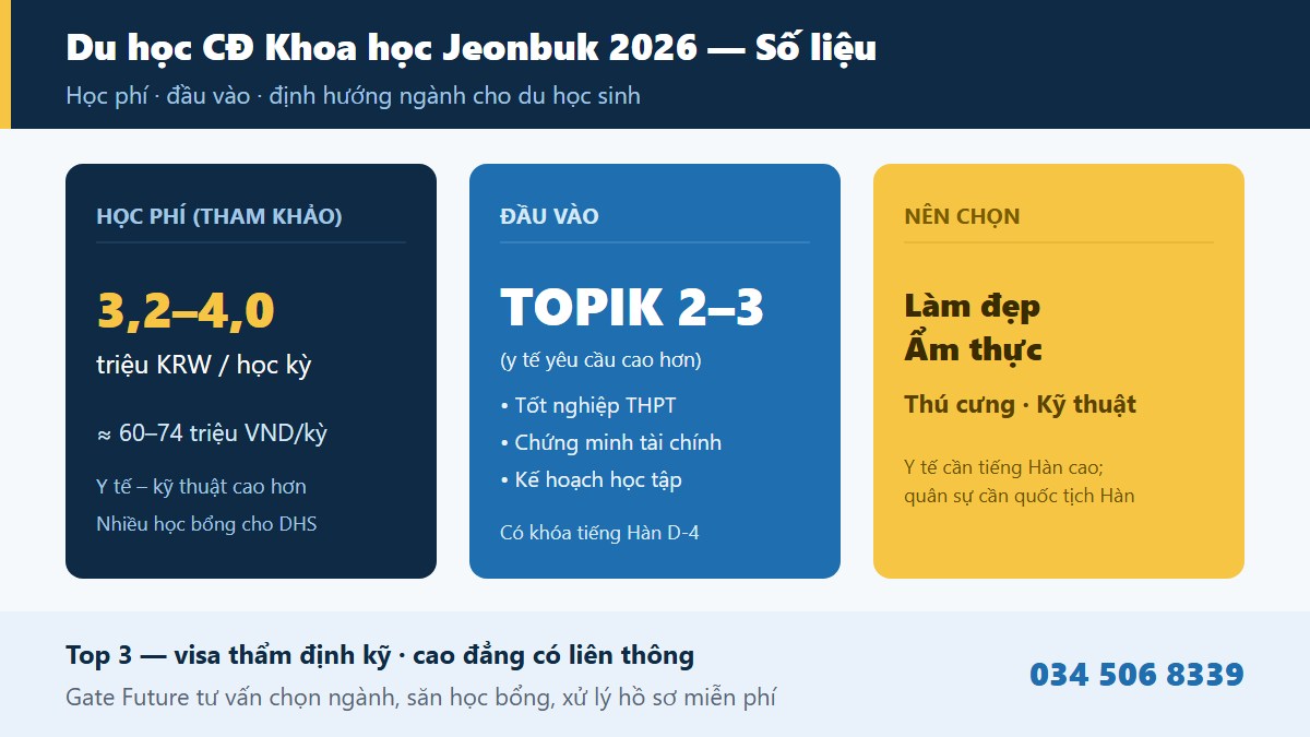 gf jeonbuk science 03 thongtin Điều kiện tuyển sinh học phí và học bổng Cao đẳng Khoa học Jeonbuk 2026 cho du học sinh - Gate Future