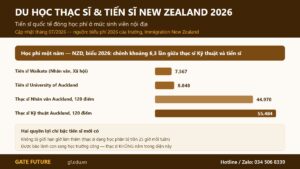 Học phí bậc tiến sĩ New Zealand thấp hơn thạc sĩ nhiều lần vì áp mức sinh viên nội địa