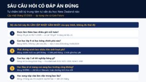 Sáu câu hỏi có đáp án đúng để tự chấm một trung tâm tư vấn du học New Zealand
