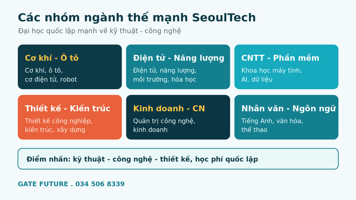 gf seoultech Cac nganh dao tao noi bat SeoulTech Đại học KHCN Quốc gia Seoul - Gate Future