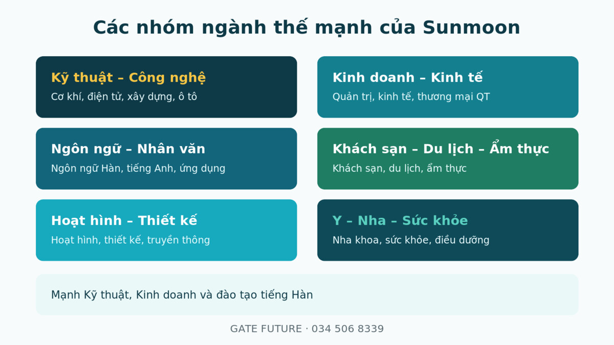 gf sunmoon Cac nganh dao tao noi bat Đại học Sunmoon - Gate Future