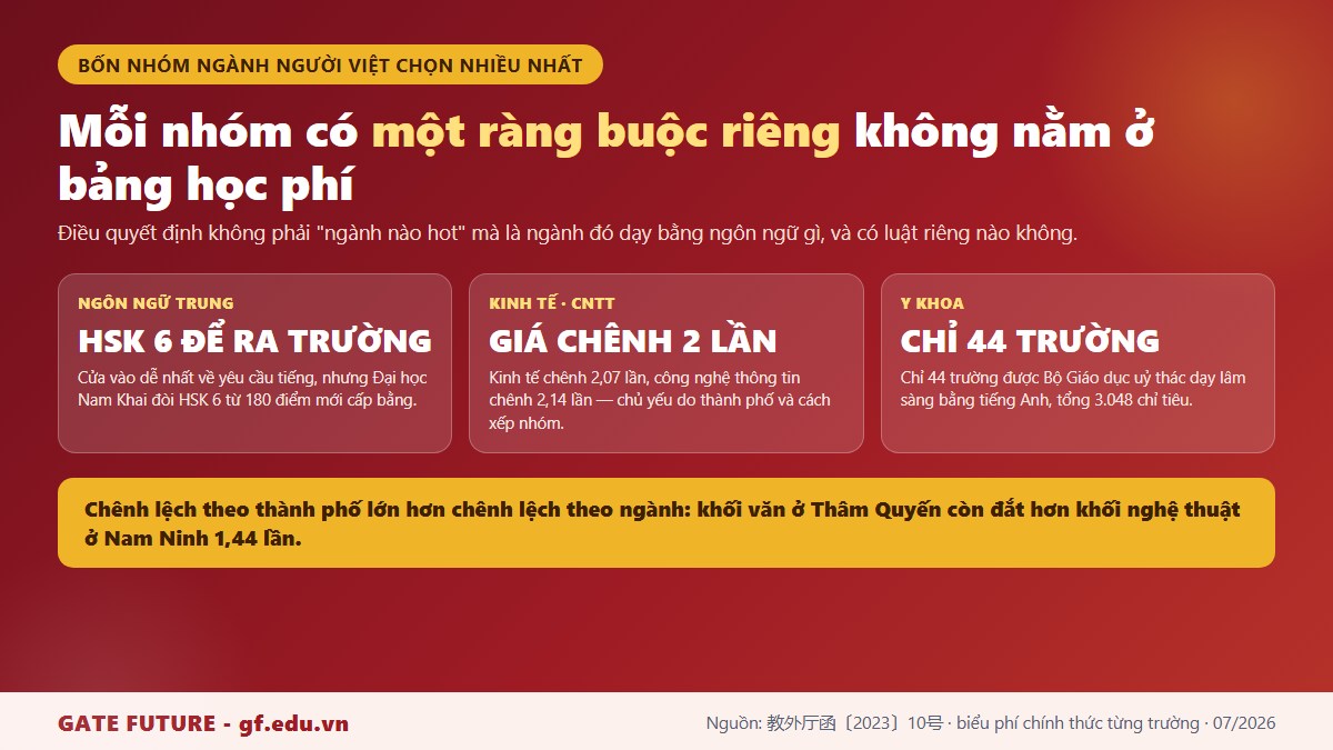 gf tq7 hub bon nhom nganh Bốn nhóm ngành du học Trung Quốc người Việt chọn nhiều nhất và ràng buộc riêng của từng nhóm