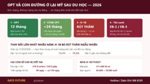 Bốn chặng từ OPT tới thẻ xanh khi du học Mỹ và điểm nghẽn ở bước H-1B