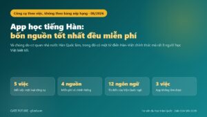 App học tiếng Hàn: năm việc, bốn nguồn miễn phí chính thống và ba việc app không làm được
