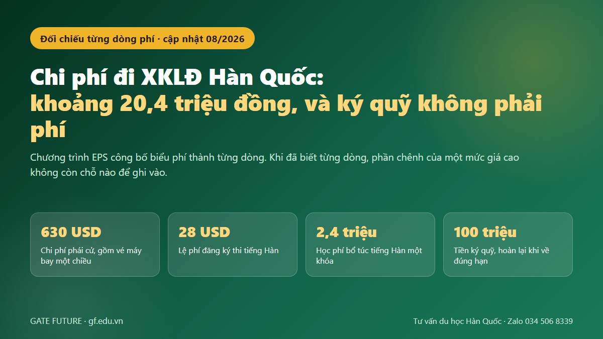 gf chi phi xkld han quoc 01 hero Cơ cấu khoảng 20,4 triệu đồng chi phí chương trình EPS theo từng khoản