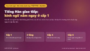 Tiếng Hàn giao tiếp: kính ngữ nằm ở cấp 1, ba tầng phải phân biệt