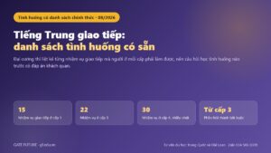 Ảnh bìa bài tiếng Trung giao tiếp với số nhiệm vụ giao tiếp theo từng cấp HSK
