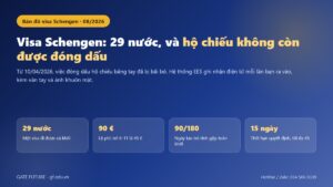 Bản đồ visa Schengen: 29 nước, lệ phí 90 euro và quy tắc 90 ngày trong 180 ngày